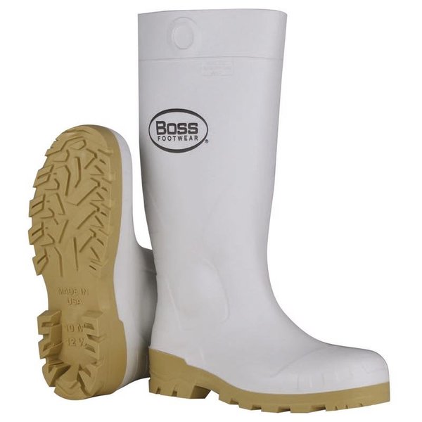 Boss Unisex PVC Boots White 7 US Waterproof 1 pair 16 in. B380-9005/7
